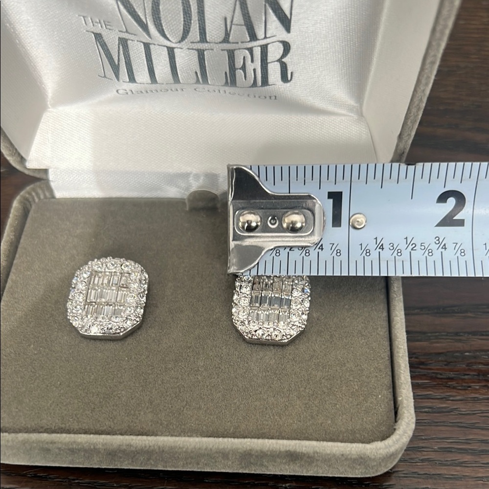 Nolan Miller Dazzling Silver Earrings - Picture 7 of 9